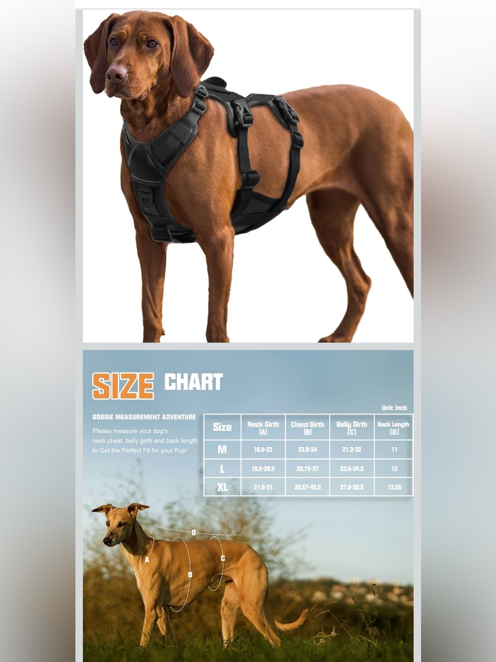 Auroth Dog Harness Escape Proof